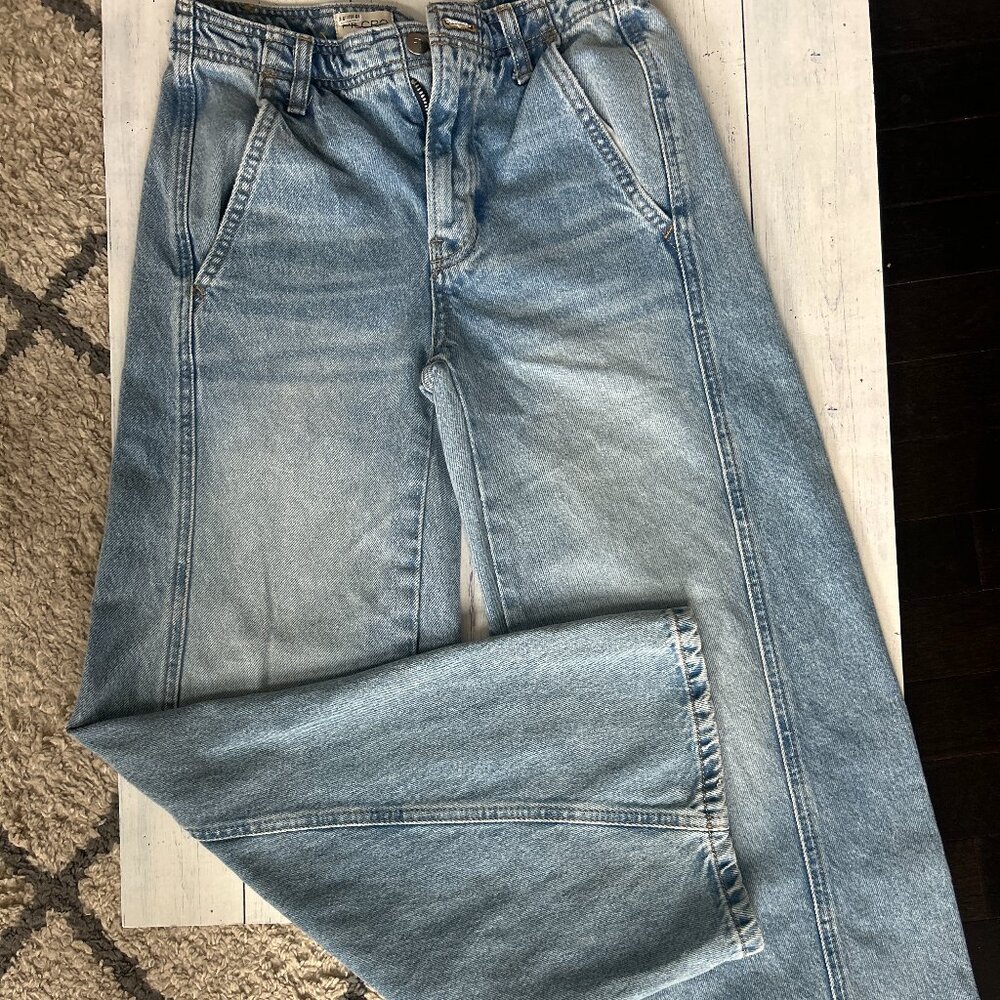 VIRAL! ANTHROPOLOGIE PILCRO THE LEX high rise relaxed taper jeans 29t or 26 - Picture 2 of 5